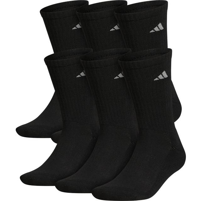 adidas Men's Athletic Cushioned Crew Socks with Arch Compression for a