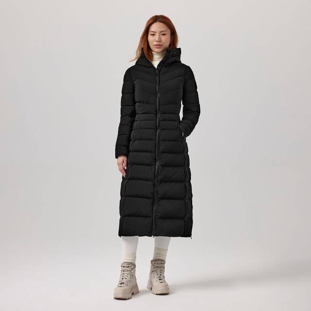 Canada Goose Clair Long Coat Black Label Slim Fit Coat