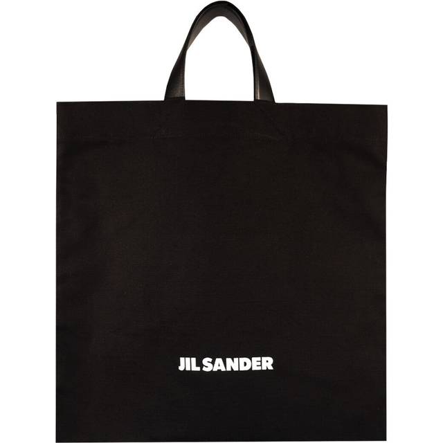 Jil Sander, Tote Bags, male, Black, ONE SIZE, Logo-print Tote Bag