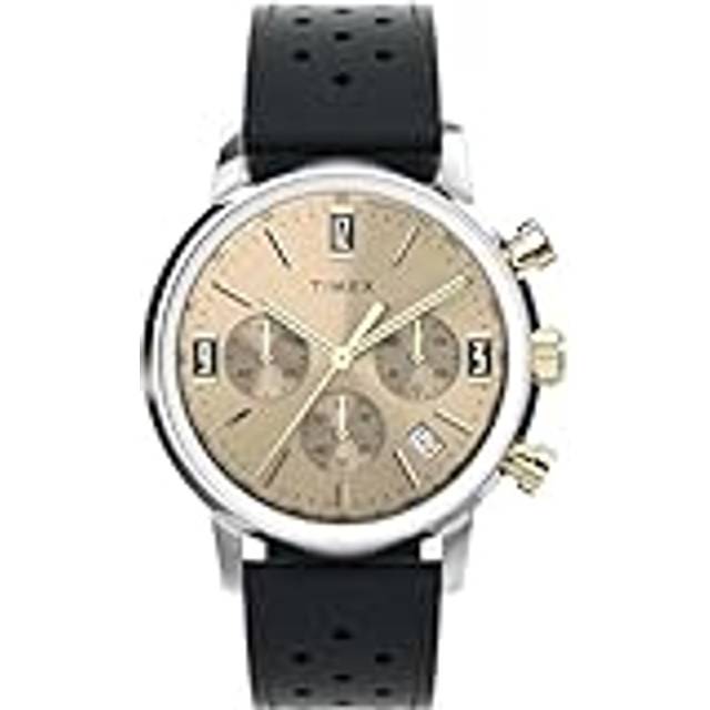 Timex Marlin Chrono Mens Brown Watch TW2W10000 Leather (archived) - One Size