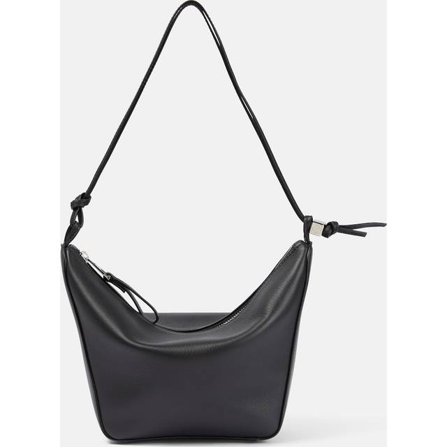 Hammock Mini Hobo Bag - Black - Since its early beginnings, LOEWE has been strongly associated with leather craftsmanship. This reputation continues today with the Spanish label creating statement-making accessories to complete your looks.