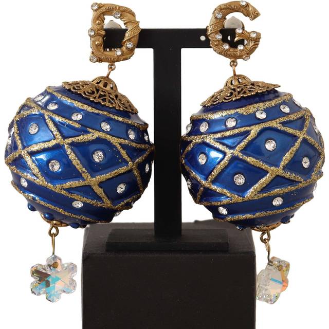 Dolce & Gabbana Women's Blue Ball Crystal Earrings Model 100959 Women - Size: ONE size