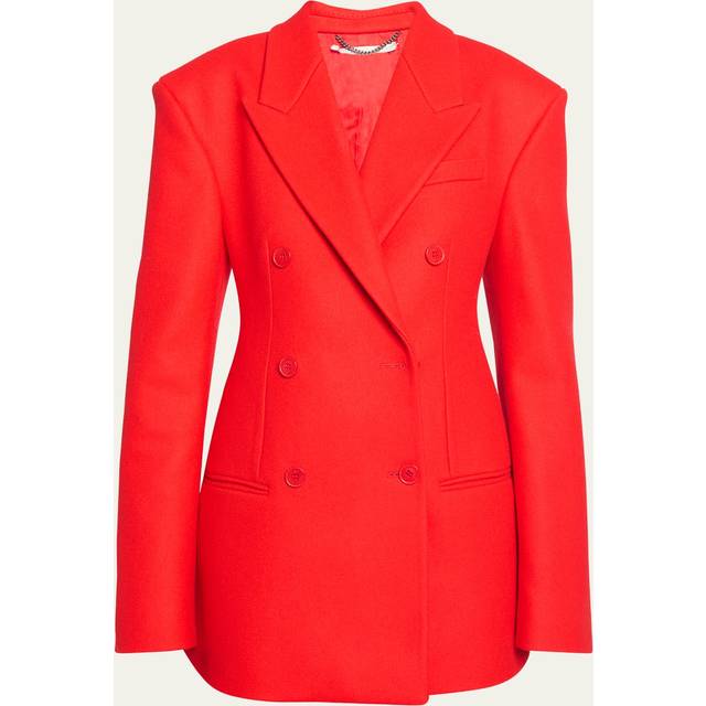 Stella McCartney Double-breasted wool blazer - red (UK 8)