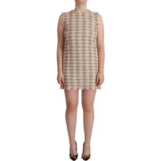 Chic Checkered Shift Mini Dress - IT40|S - Red