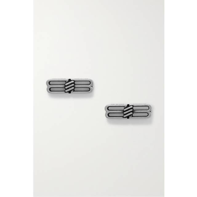 Balenciaga BB Icon earrings - Silver - Men's - Brass