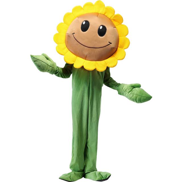 The Plants Vs. Zombies Sunflower Costume - Green&#47;Orange&#47;Beige (XS)