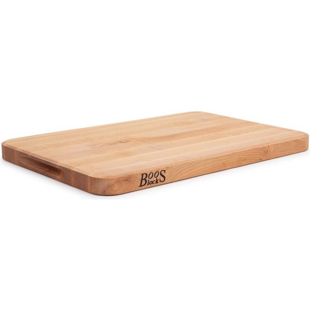"John Boos Reversible Block Cutting Board  Chop-N-Slice Series  20"""""""" x 14"""""""" x 1-1/4""""""""  Maple"