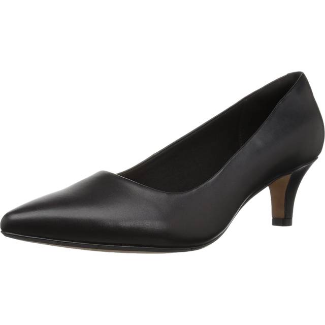 Clarks Linvale Jerica dam Pumps, Svart läder, 41 EU