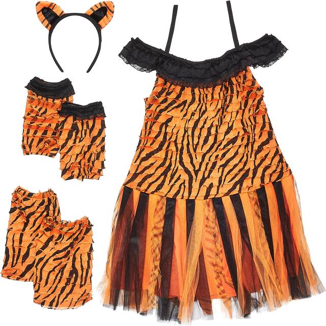 Tigress Girls Costume - Black&#47;Orange (M)