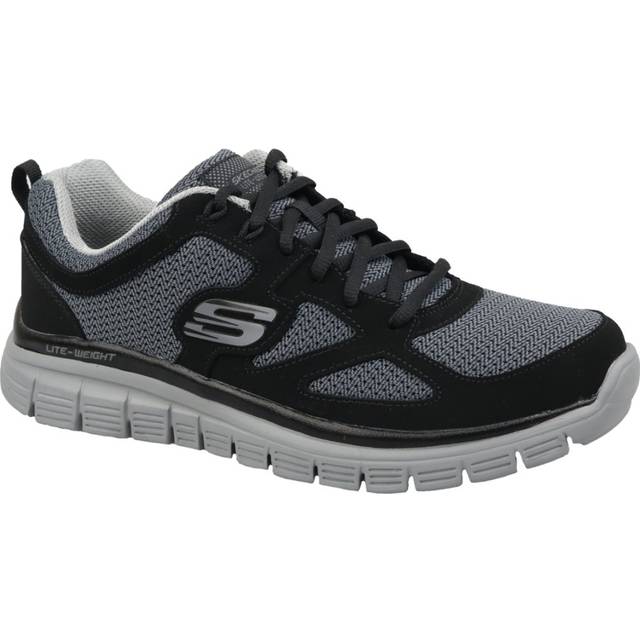 Skechers Herr Burns Agoura 52635-bkgy sneakers, Svart svart 52635 Bkgy, 44 EU