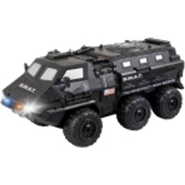 "Control 24437 Remote Control Truck ""S.W.A.T. Tactical Truck"" With Precise 2.4 GHz Control, 6 Wheel Drive, LED Headlights, Super Tough Chassis, 28cm in"