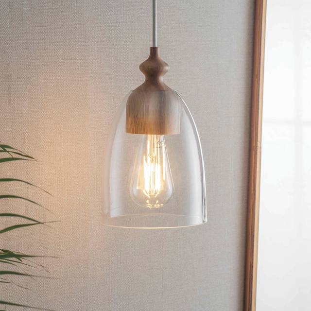Garden Trading Rathborne Pendant Light - Oak