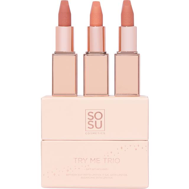 Sosu Try Me Trio Læbestift Sæt - 3x3,2 g