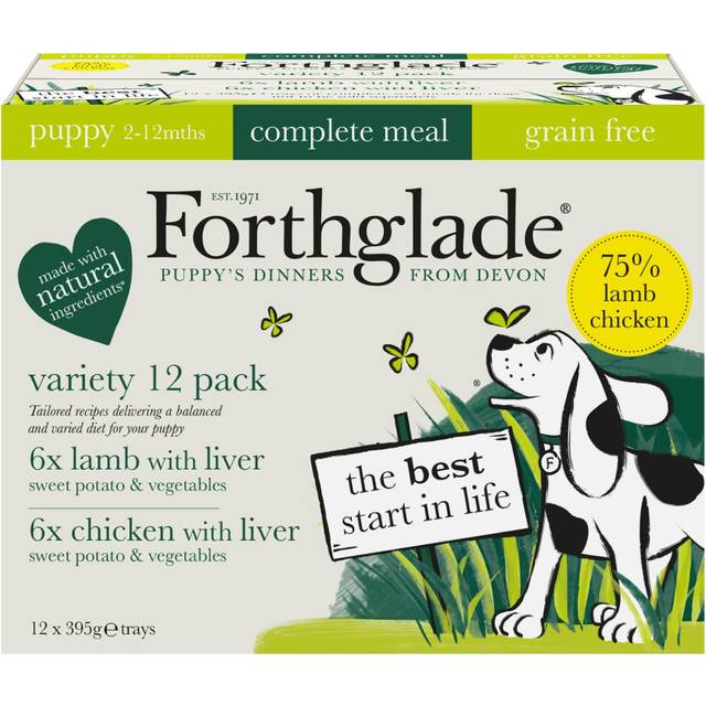 Forthglade Complete Meal Grain Free Puppy Dog - Lamb & Chicken - 12 x 395g