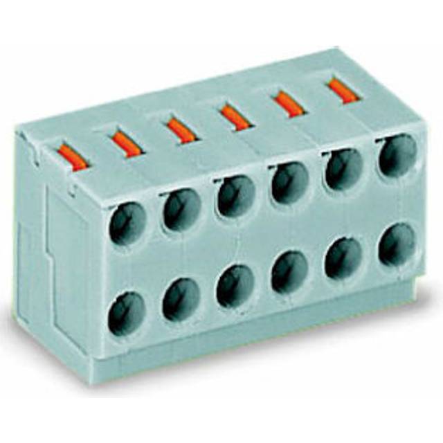 WAGO 252-104 4x2 Pole 3.5mm 2A Push Button PCB Solder Pin Terminal...