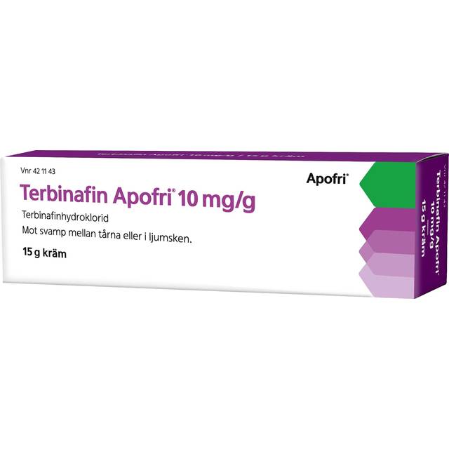 Terbinafin Apofri, kräm 10 mg/g, 1 X 15 g