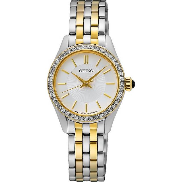 Seiko SUR540P1 Two Tone Crystal Set Bracelet Watch - W7896