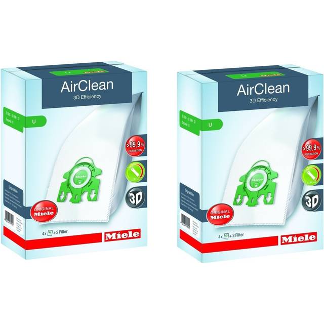Miele Type U AirClean FilterBags  S7 Upright 8 bags