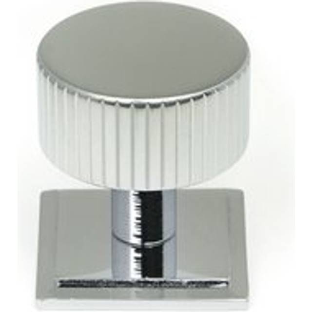 30mm Square Knob - Polished Chrome