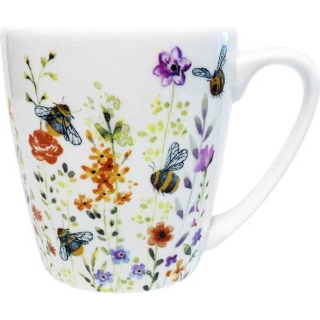 Fine China Mug Cup 300ml Queens Churchill Aquarelle Acorn Bee Watch