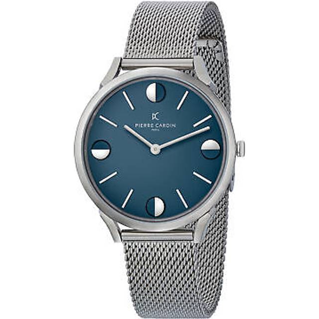 Pierre Cardin Pigalle Half Moon Unisex's Silver Watch CPI.2013 Stainless Steel - One Size