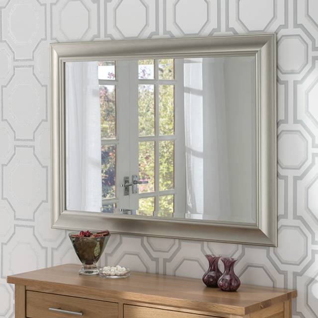 Yearn Scooped Rectangle Wall Mirror - Champagne