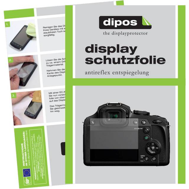 6x Screen Protector For Panasonic Lumix Dmc-fz82 Protection Anti Glare Dipos