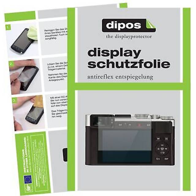 2x screen protector for leica d-lux 7 protection anti glare dipos