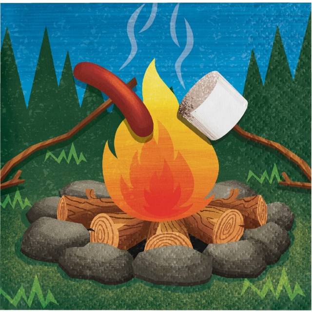 Creative Party Fire Scouts Birthday Napkins (Pack of 16)