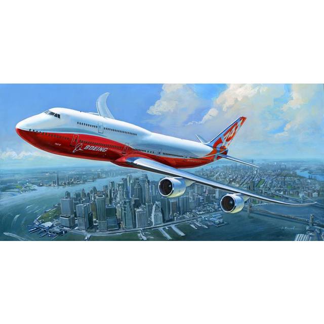 Boeing 747-8 1/144 Airplane Model Kit - Zvesda 7010