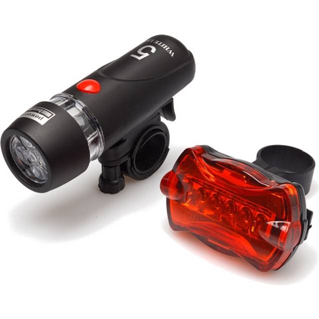 Bike set 5LED - Cykelbelysning fram och bak, Ingen färg ((Ingen))