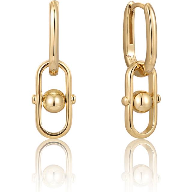 Ania Haie Orb Yellow Gold Tone Earrings