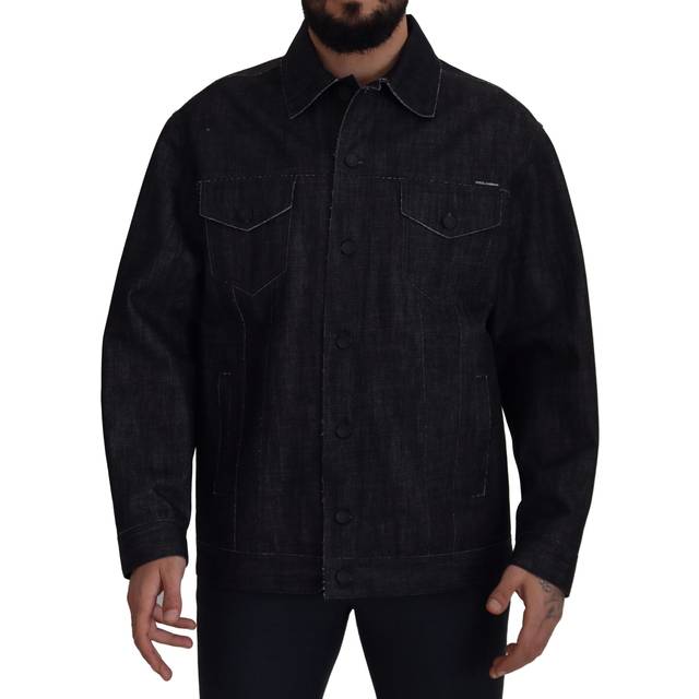 Dolce & Gabbana, Jacka, Herr, L, Denim, Denim Jacka - black (L)