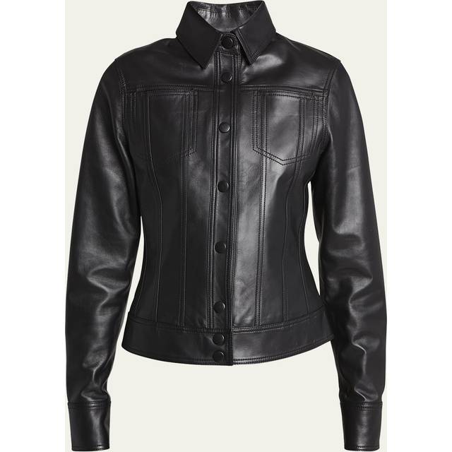 Proenza Schouler White Label Sculpted Leather Jacket
