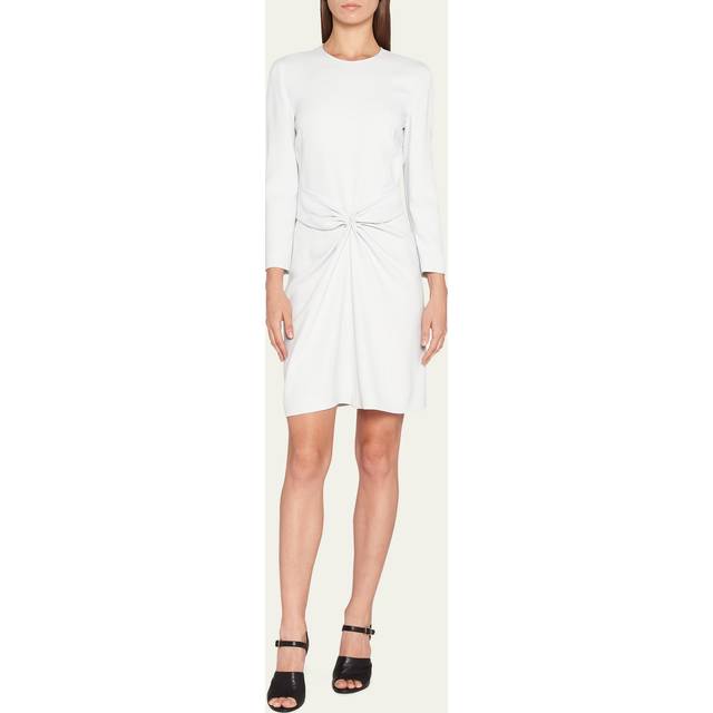 Ruched Long-Sleeve A-Line Dress - ICE - 44 IT (8 US)