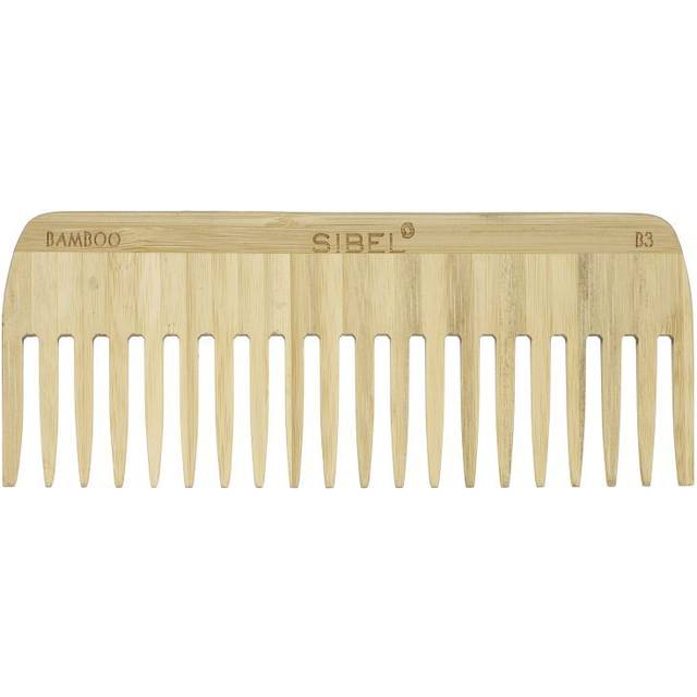Sibel Bamboo B3 Wooden Antistatic Afro Comb