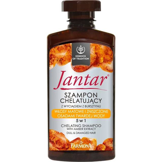 Jantar Jantar Chelating Shampoo With Amber Extract 5-in-1 For Dull & Damaged Hair Caused By Hard Water Residue 300 ml