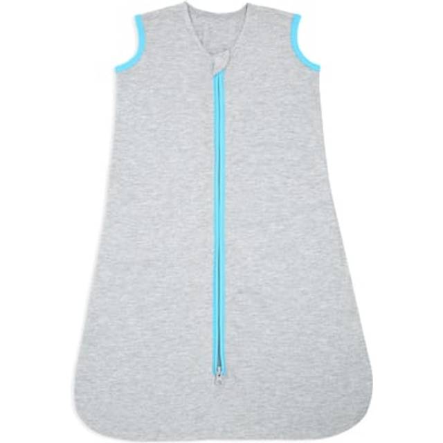 Baby Sleeping Bag | 1 TOG SleepSack | 100% Cotton, Grey Sleeping Sack For Newborn Babies | Easy Zip Access Nappy Change | Unisex, Boys & Girls, 0-6