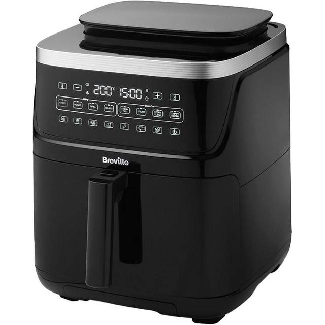 BREVILLE Halo Steam VDF133 Air Fryer - Black, Black