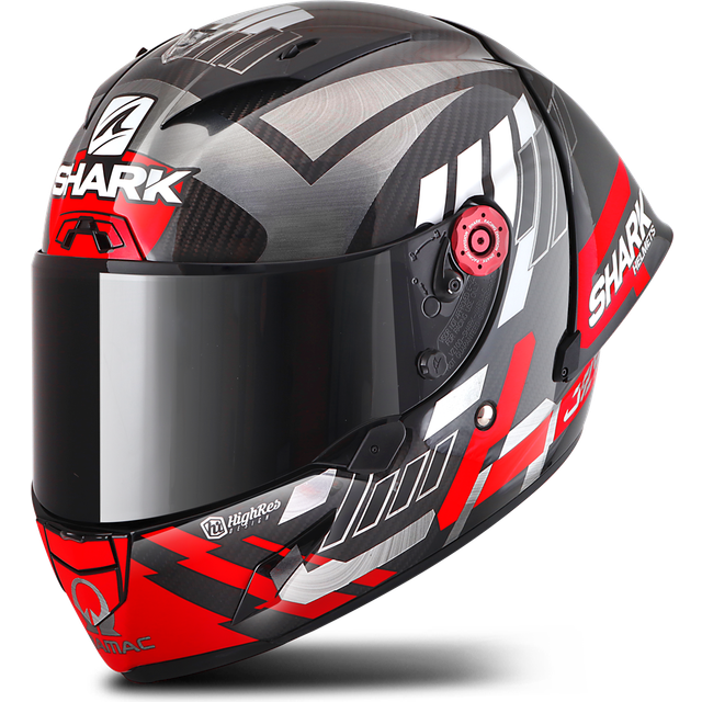 Full Face Helmet Shark Race-r Pro Gp 06 Replica Zarco Wt Carbon Chrom Red