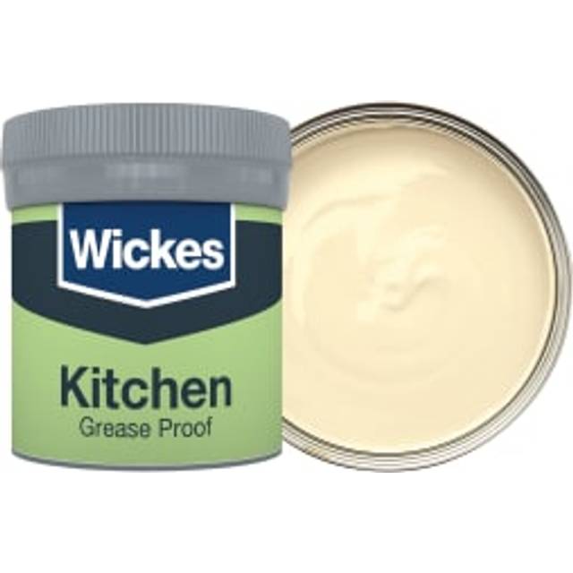 Wickes Kitchen Matt Emulsion Paint Tester Pot - Cream No.305 - 50ml
