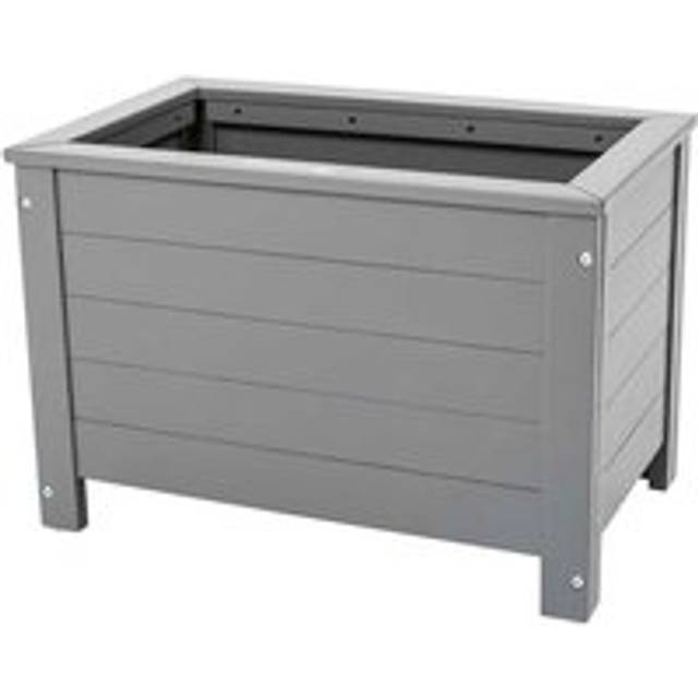 Florenity Grigio Rectangular Planter - Grey, Grey