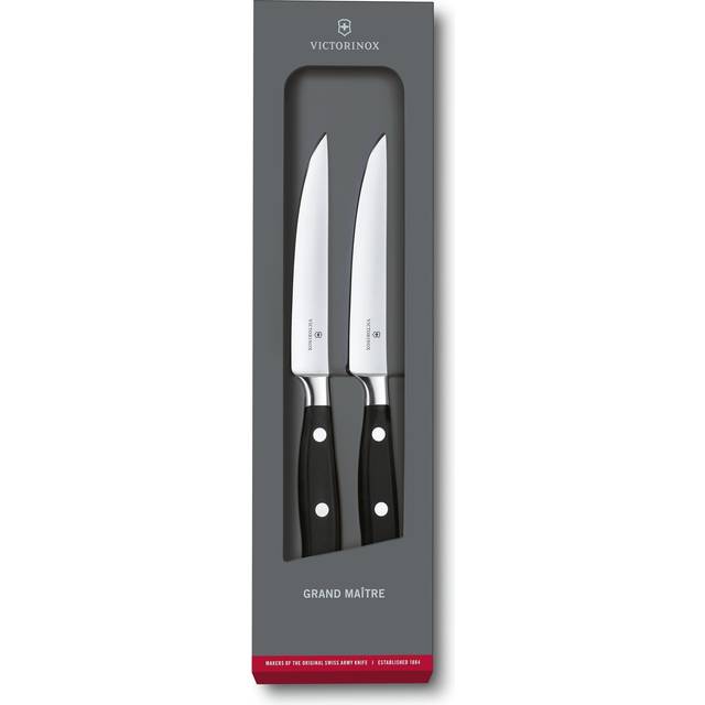 Victorinox Grand Maître 2 Piece Steak Knife Set 12cm Straight (7.7242.2)