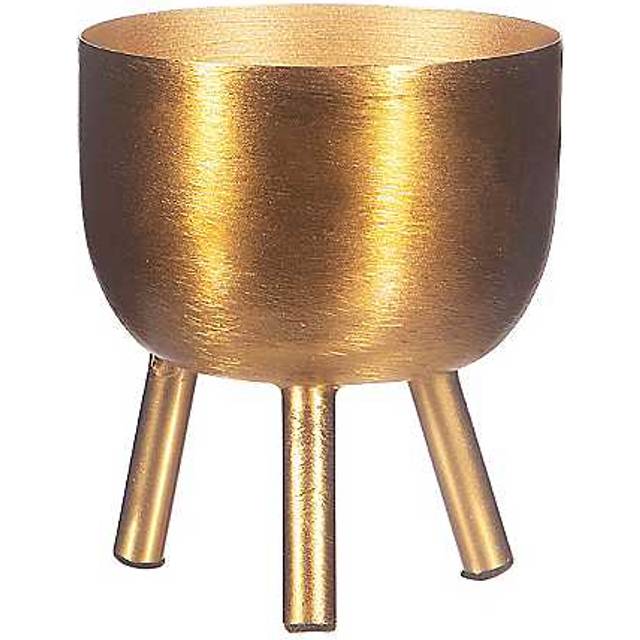 Sass & Belle Matte Gold Metal Planter on Legs Small
