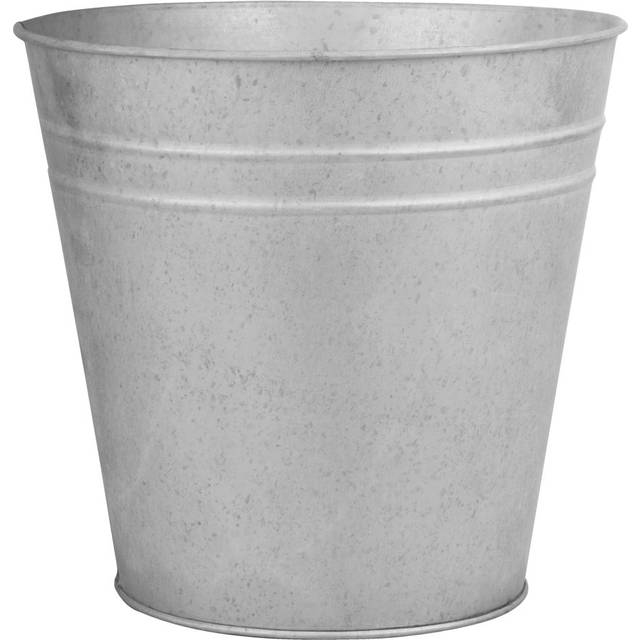 14 cm Old Zinc Flowerpot