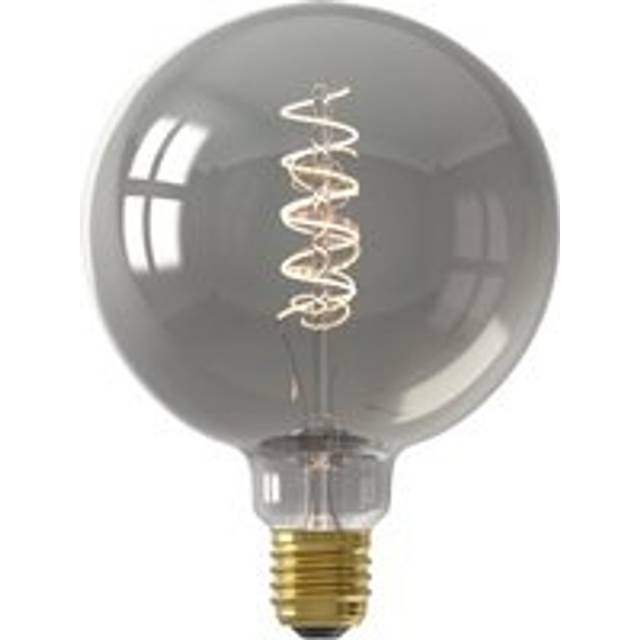 Calex Standard Filament Globe E27 4W Dimmable Light Bulb - Silver