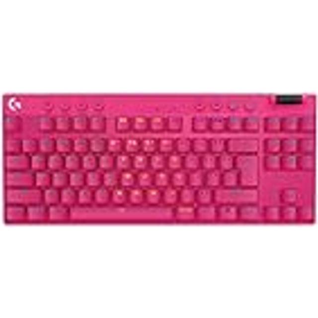 Logitech G PRO X TKL Wireless Gaming Keyboard in Rosa, Français (Azerty)