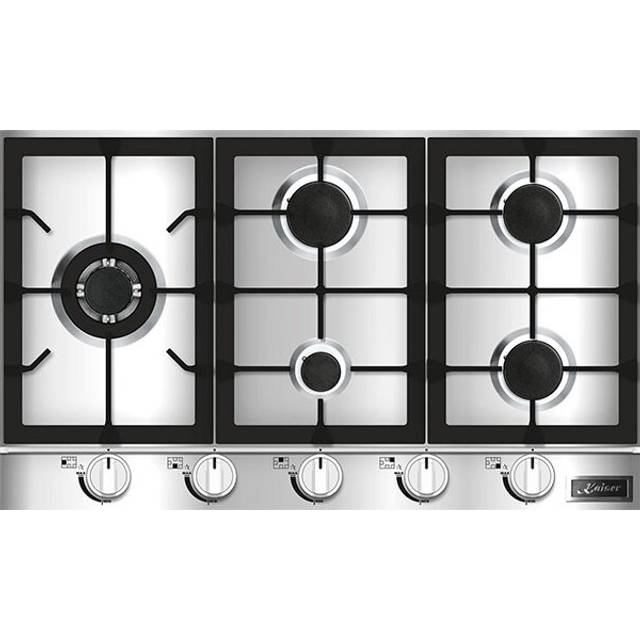 Kaiser Avantgarde Pro Stainless Steel Gas Hob 86cm - Silver - 5 x 92 x 58cm