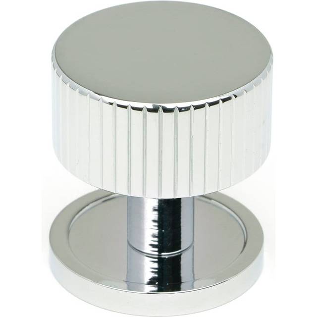 Matt Black Judd Cabinet Knob - 32Mm (Plain) - Polished Chrome (3 cm)
