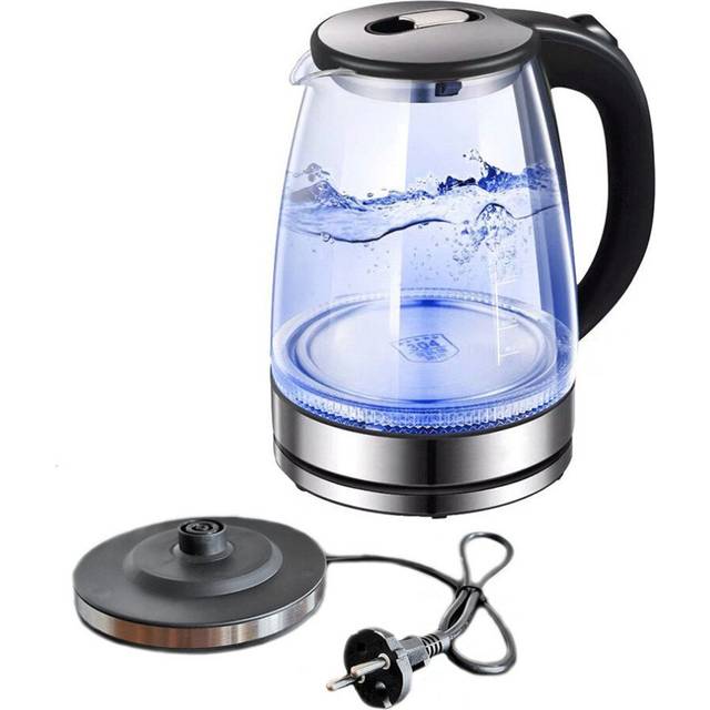 Glass Electric Kettle with Water Level Gauge 1.7 Liters
